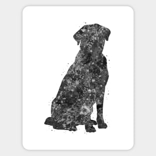 Labrador Retriever black and white Sticker